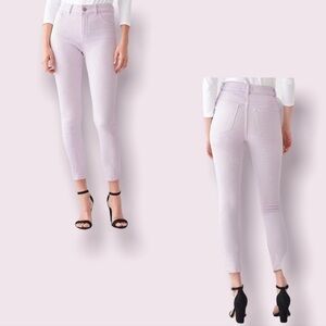 NWT DL 1961 $199 Farrow Ankle High Rise Skinny Viola Size 24